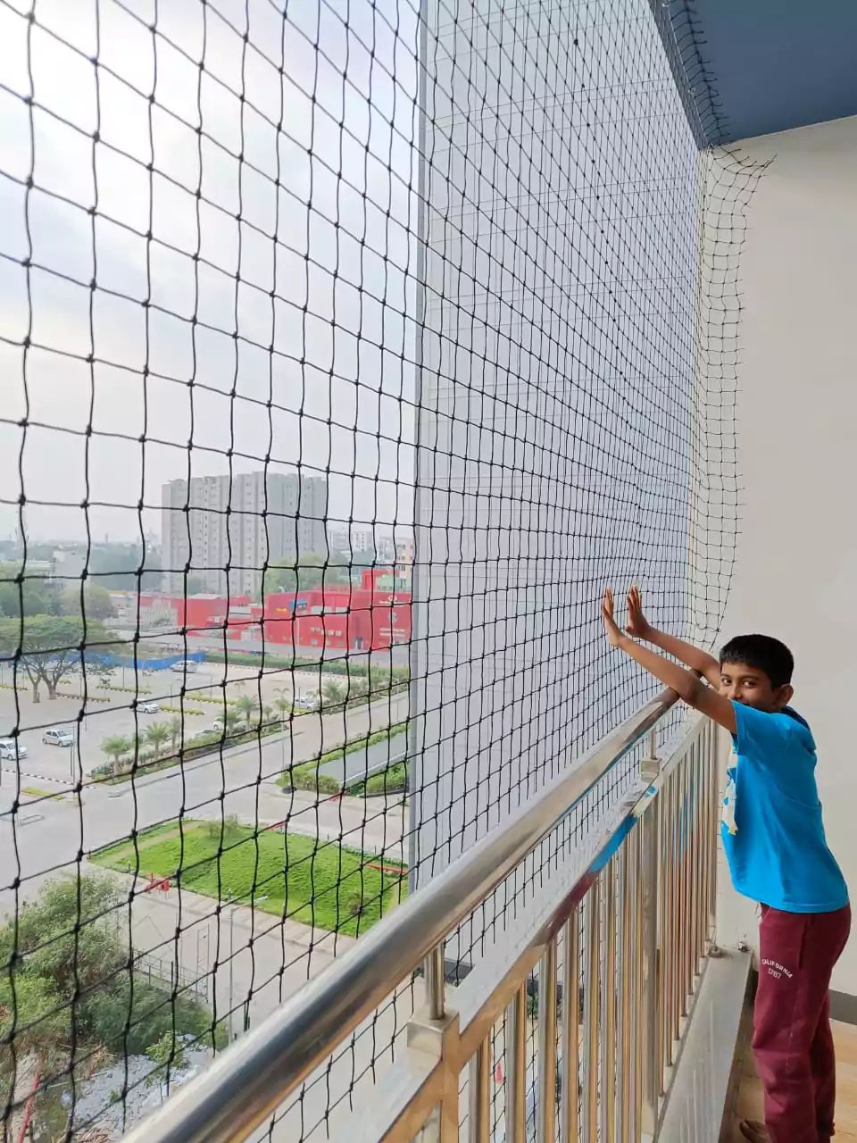 Balcony Safety Net Installation